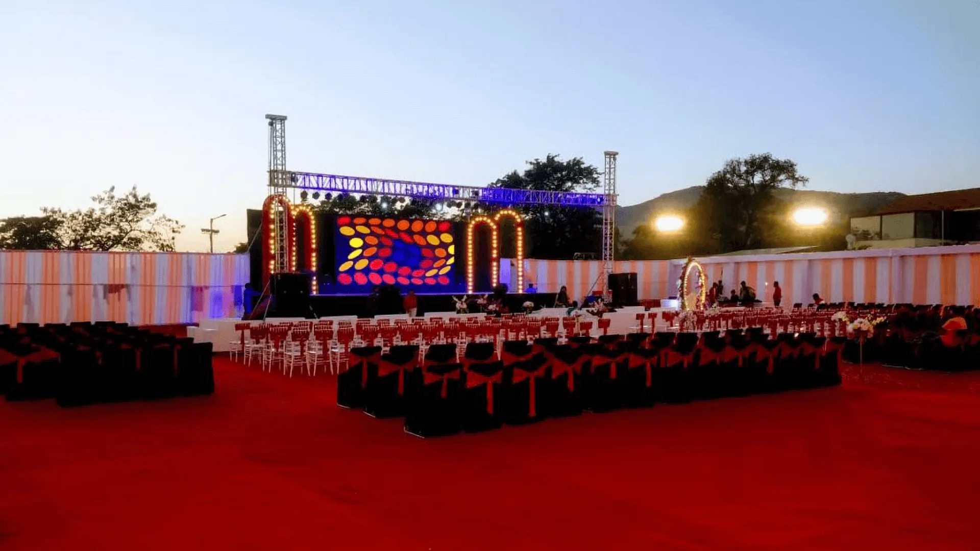 Spacious Prince Lawn at Rainforest Igatpuri, ideal for outdoor events and weddings.